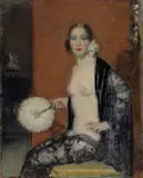 Lino Baccarini, Donna con ventaglio