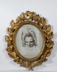Luigi Sabatelli, Testa di donna, Iscrizione in basso al centro: "Luigi Sabatelli professore di lettere in Milano.."