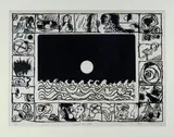 Pierre Alechinsky, Soleil cou coupè (versione D)