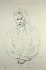 La modella by Michele Cascella, 1958, offered Dec 2014