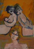 Tre nudi by Mino Maccari, offered Dec 2014