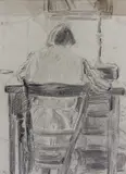Mario Cavaglieri, Donna seduta di spalle