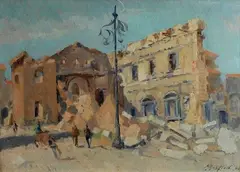 Rovine a Firenze by Mario Borgiotti, 1946, offered Dec 2014