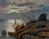 Tramonto sulla scogliera by Gino Romiti, offered Dec 2014