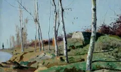 Studio dell'Arno by Eugenio Cecconi, 1881, offered Dec 2014