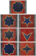 Sette stelle 1984 by Sol LeWitt, Cartella firmata sul collophon dall'Artista. Edizione di, offered Dec 2014