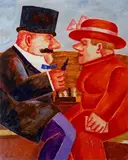 Franz Borghese, La partita a scacchi