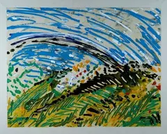 Vento interrotto by Mario Schifano, 1985, Sul verso: Firma, offered Dec 2014