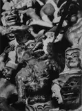Fosco Maraini, Particolare della cappella della ?Tentazione del Buddha? nel monastero di Kiangphu, situato nei pressi di Samada, tra Phari e Gyantse, Tibet, settembre 1937, Fotografia in bianco e nero