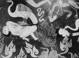 Fosco Maraini, Pittura del "gonkang" (cappella degli dei protettori) del monastero di Gyantse, Tibet, luglio 1937