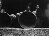 Fosco Maraini, Suonatori di "dung-chen" in Valle di Chumbi, Tibet, maggio 1948