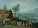 Carel Beschey, Villaggio fluviale