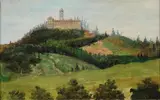Giuseppe Garinei, Veduta di collina con monastero