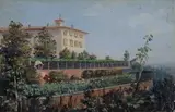 Giuseppe Garinei, Veduta di Villa a Montefalcone, Sul verso