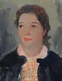 Mario Bucci, Ritratto di donna, oil on panel