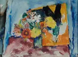 Gino Pozzi, Natura morta con fiori, 1952