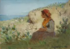 Guardando il mare di Capri by Alceste Campriani, offered Oct 2014