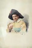 Tito Conti, Figura in abiti seicenteschi
