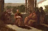 Vincenzo Cabianca, La lettura nel chiostro