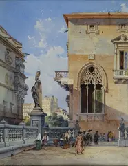 Scorcio di Palazzo Arcivescovile a Palermo by Teodoro Duclère, offered Oct 2014