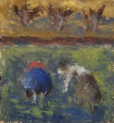 Due contadini by Ottone Rosai, 1945, Sul verso: a inchiostro, offered Oct 2014