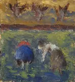 Due contadini by Ottone Rosai, 1945, Sul verso: a inchiostro, offered Oct 2014