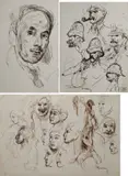 David Abraham Bueno de Mesquita, Ritratto, Studio di volti, Composizione di figure