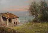 Ferruccio Rontini, Paesaggio con casolare