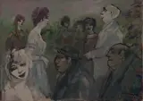Gita in campagna by Mino Maccari, 1969, offered Jul 2014