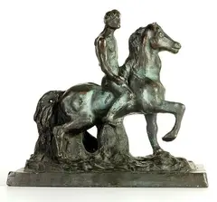 Cavallo e cavaliere by Giorgio de Chirico, 1940, offered Jul 2014