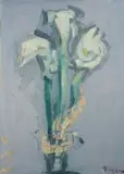 Calle by Enzo Pregno, oil on canvas, offered Jul 2014