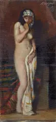 La modella by Angiolo Romagnoli, offered Jul 2014