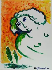 Figura by Mimmo Germana, 1984, offered Jul 2014