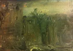 Paesaggio by Folco Chiti Batelli, oil on canvas, offered Jul 2014