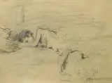 Cipriano Mannucci, Nudo sdraiato (Fronte) Ragazza seduta (retro)