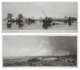 John Henry Bradley, Coppia di stampe, all'etching:A) Viareggio
