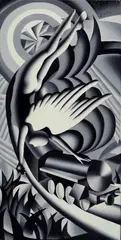 Havenly motive by Mark Kostabi, 2010, offered Jul 2014
