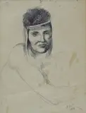 Primo Conti, Testa di romano (Studio per il Ratto delle Sabine)