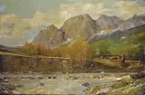 Gino Federici, Paesaggio con pastore e gregge