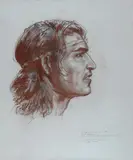 Silvestro Pistolesi, Studio per volto di San Sebastiano