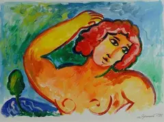 Figura by Mimmo Germana, 1990, offered Jul 2014
