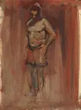 Giovanni La Cognata, Studio di figura nel paesaggio