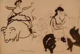 Mino Maccari, Bozzetto, (1936)