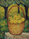 Cesto con limoni by Giuseppe Migneco, offered Jun 2014