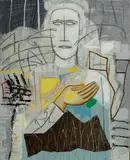 Grande Cabalista by Mimmo Paladino, 2001, Sul verso: firma e titolo; etichetta Galleria Bagnai, offered Jun 2014