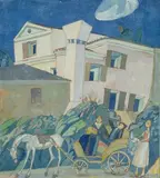 Piero Bernardini, Paesaggio con carrozzella