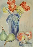 Emilio Mazzoni Zarini, Natura morta con fiori e frutta