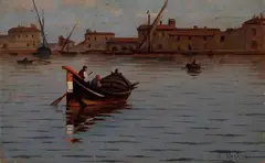 Ugo Manaresi, Barche di pescatori a Livorno