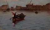 Ugo Manaresi, Barche di pescatori a Livorno
