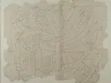 Fortunato Depero, Strappo di vento (spolvero per dipinto)